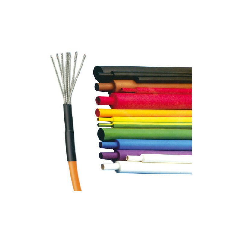 Gaine thermo à paroi fine, rétreint 2/1. Dimensions: 76,2/38,1mm-transparent (PLF3-C)