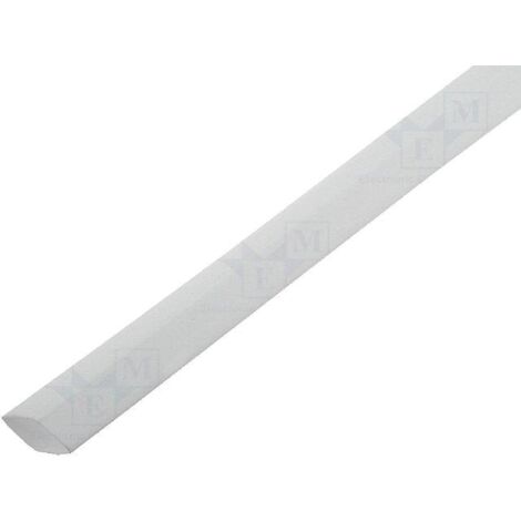 Gaine Thermo Retractable 12.7mm-6.35mm blanc polyolefine 1m x5