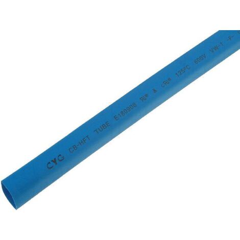 Gaine Thermo Retractable 12.7mm-6.35mm bleu polyolefine 5m