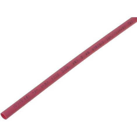 Gaine Thermo Retractable 1.6mm-0.8mm rouge polyolefine 5m - Rouge