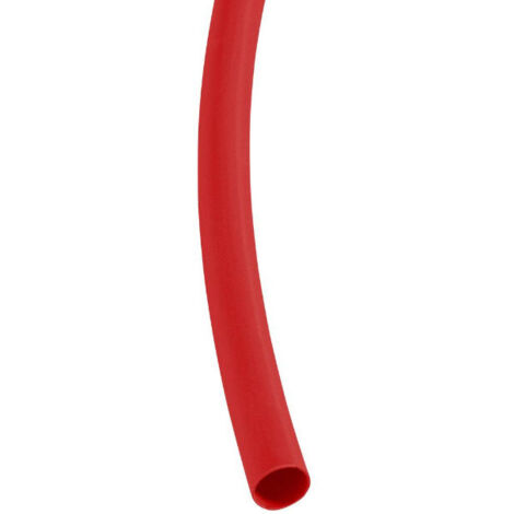 Gaine thermo-retractable Ø 1.6mm à 0,8mm rouge retreint 2/1 longueur de 1m KLAUKE PLF1162