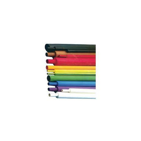 Gaine Thermo retractable 18/6mm rouge en barre de 1m Klauke