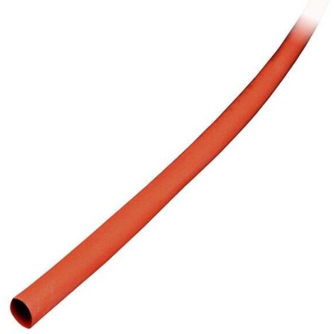 Gaine thermo rétractable Ø2,4cm - 1m - Rouge - Zenitech