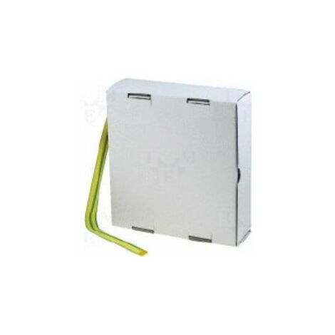 Gaine thermorétractable 12,7mm jaune-vert 15m Hft12.7/box-yg