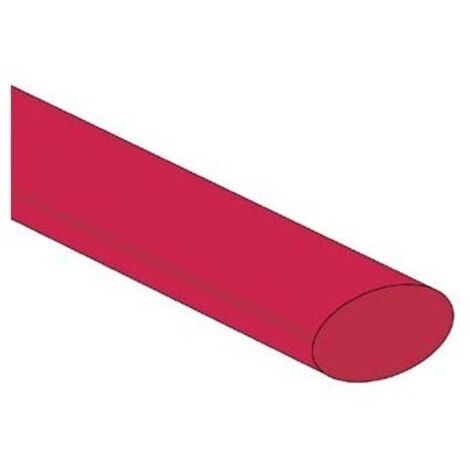 Gaine thermoretractable 2:1 - 12 7mm - rouge - 25 pcs