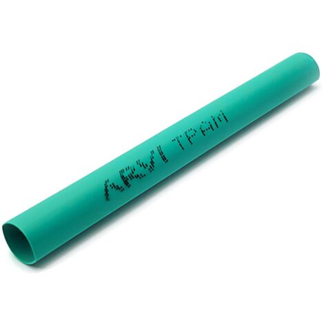 Gaine Thermorétractable - 50/25mm - Vert - Longueur 1m - Restreint 2:1 - Paroi Fine - Arvi Tpam-50.0-ve