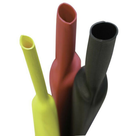 Gaine thermorétractable, barre de 1 m, rétreint 2:1, diam. 19/9,5 mm, noir (234162)