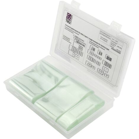 GAINE THERMORÉTRACTABLE POUR BATTERIES SANS COLLE 2:1 TRU COMPONENTS TC-6793932 TRANSPARENT 3 PC(S)