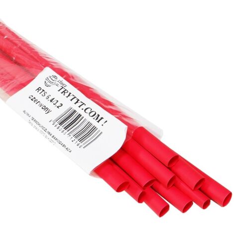 Gaine thermorétractable RC 6,4/3,2 mm rouge RTS6,4/3,2CR TRYTITE