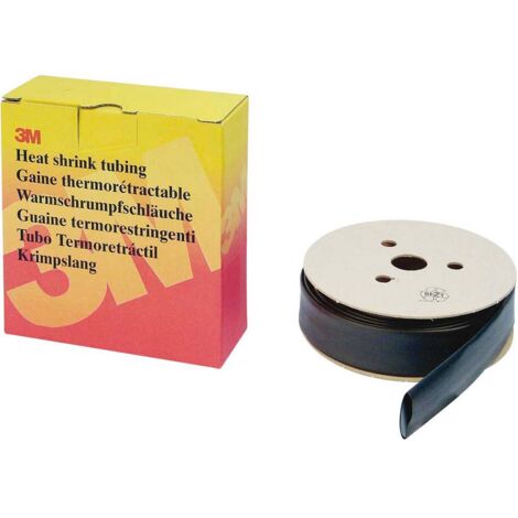 Gaine thermorétractable rouge paroi mince pour cable Ø 0.6-1.2mm retreint 3/1 de 0.5mm à 1.5mm rouleau de 12m HSR 3000 3M 85811