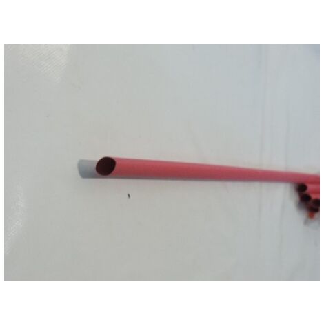 Gaine thermorétractable rouge retreint 2/1 de 12.7mm à 6.4mm barre souple de 1.22m (7460639) MECATRACTION CPX55-8RDL