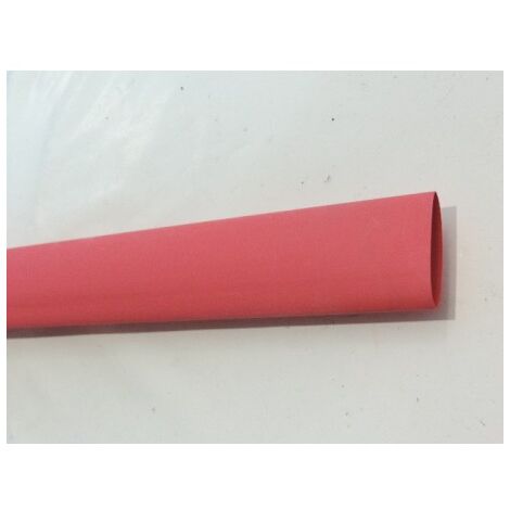 Gaine thermorétractable rouge retreint 2/1 de 25.4mm à 12.7mm barre souple de 1.22m (7460657) MECATRACTION CPX55-11RDL
