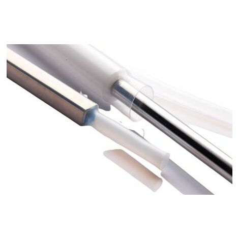Gaine thermorétractable RS PRO, Dia. 9.5mm Clair rétreint 4:1, 1.22m ( Prix pour 1 )
