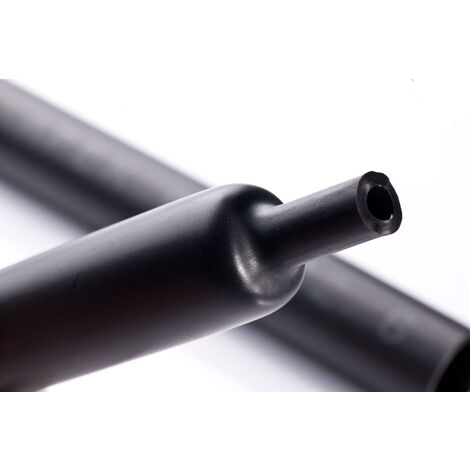 Gaine thermorétractable RS PRO, Dia. 95mm Noir rétreint 3:1, 1.22m ( Prix pour 1 )