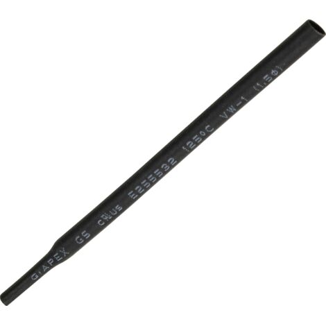 GAINE THERMORÉTRACTABLE SANS COLLE 2:1 TRU COMPONENTS B2G5-1 SW 1566748 NOIR Ø AVANT RETREINT: 1.50 MM 15 M