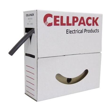 GAINE THERMORÉTRACTABLE SANS COLLE 3:1 CELLPACK 203789 MARRON Ø AVANT RETREINT: 9 MM 10 M