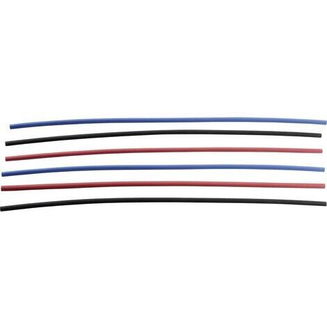 Gaine thermorétractable sans colle 3:1 DSG Canusa 8014090000 noir, rouge, bleu Ø intérieur nominal (avant réduction): 9