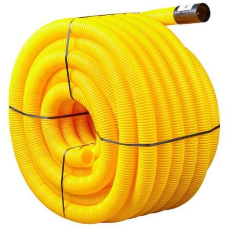 Gaine TPC POLYPIPE jaune gaz DN40 25m - Elydan