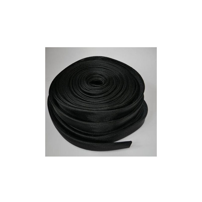 Gaine tressée expansible noire ø 35 à 40mm en polyamide 6-6 (couronne de 50m) Klauke