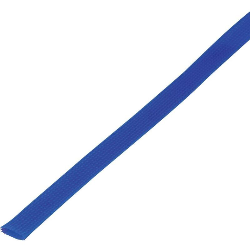 Gaine tressée Tru Components CBBOX3037-BL 1565449 bleu pet 30 à 37 mm 5 m