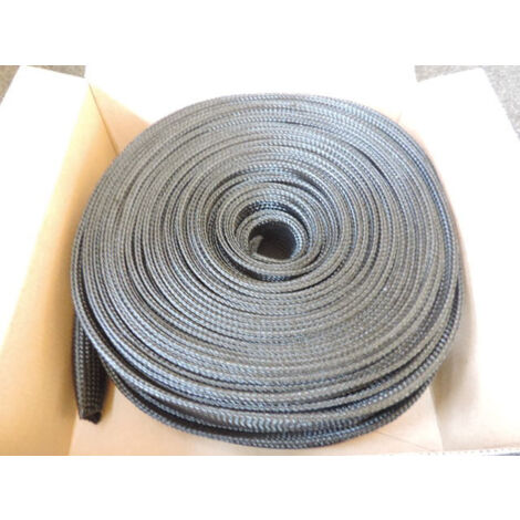 Gaine tressée expansible noire Ø 50 à 53mm en polyamide 6-6 (couronne de 50m) Klauke