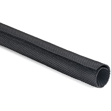 Gaine tressée HellermannTyton Twist-In 19 170-01014 noir polyester 16 à 19 mm 2 m Q007221