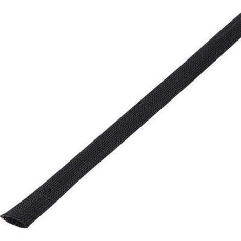 Gaine tressée TRU COMPONENTS CBBOX3037-BK 1565451 noir PET 30 à 37 mm 5 m