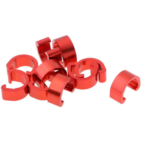 Gaine tuyaux guides attaches et fixations rouge
