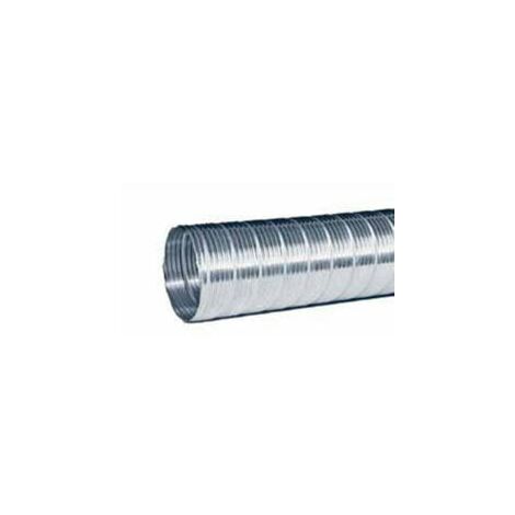 Gaine VMC aluminium 125mm 3m – 546099 – Résistante à la chaleur – Conduit semi-rigide pour VMC double flux – Nather