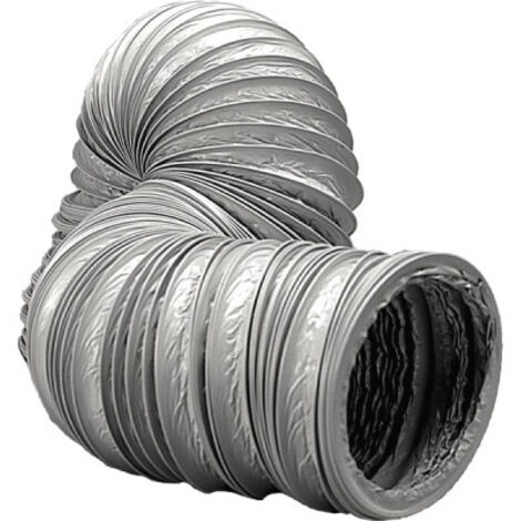 Gaine VMC PVC souple 125mm x 6m – Circulation d'air efficace – Flexible pour installations temporaires et permanentes