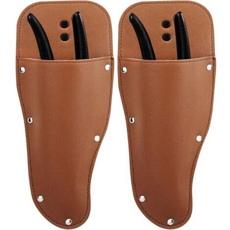 Gaines à Sécateurs, Cisaille Holster Étui de Protection pour Sécateur de Jardin Étui de Sécateurs en Cuir PU Porte-Outil Accessoire de Ceinture Multifonctionnel