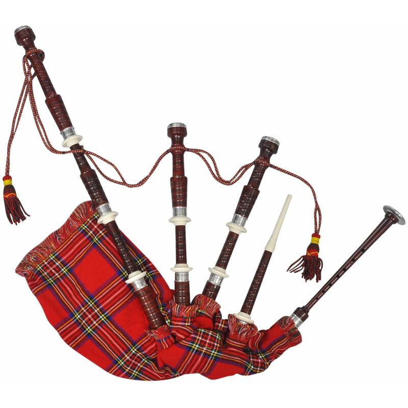 

Gaita escocesa Great Highlands color tartan real rojo