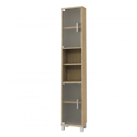 Gala 8900 TOPKIT Etagère de salle de bains TOPKIT Meuble de salle de bains Colonne étroite Dimensions : 192x33x23 cm Chêne