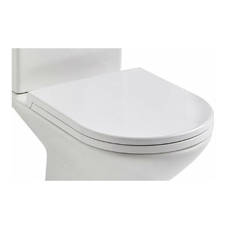 Tapa WC Compatible DIANA GALA - Bisagra Ajustable - Fácil Instalación y  Limpieza - Asiento Inodoro Muy Resistente - Blanco - 42 x 34 x 4,5 cm