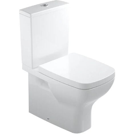 GALA STREET SQUARE Compacto Inodoro Completo Compacto Blanco - Alimentación Inferior - Asiento: Caida Normal - Alimentación Inferior - Asiento: Caida Normal - ref: G0516001+G0558101+G5132201