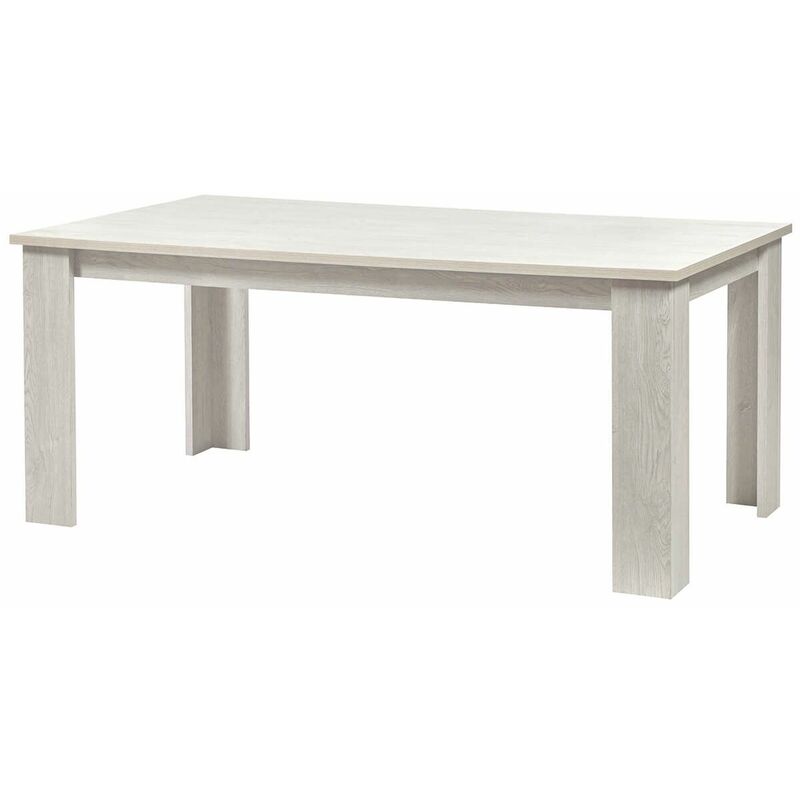 Altobuy - GALAAD - Table Rectangulaire 180cm Effet Chêne Blanchi
