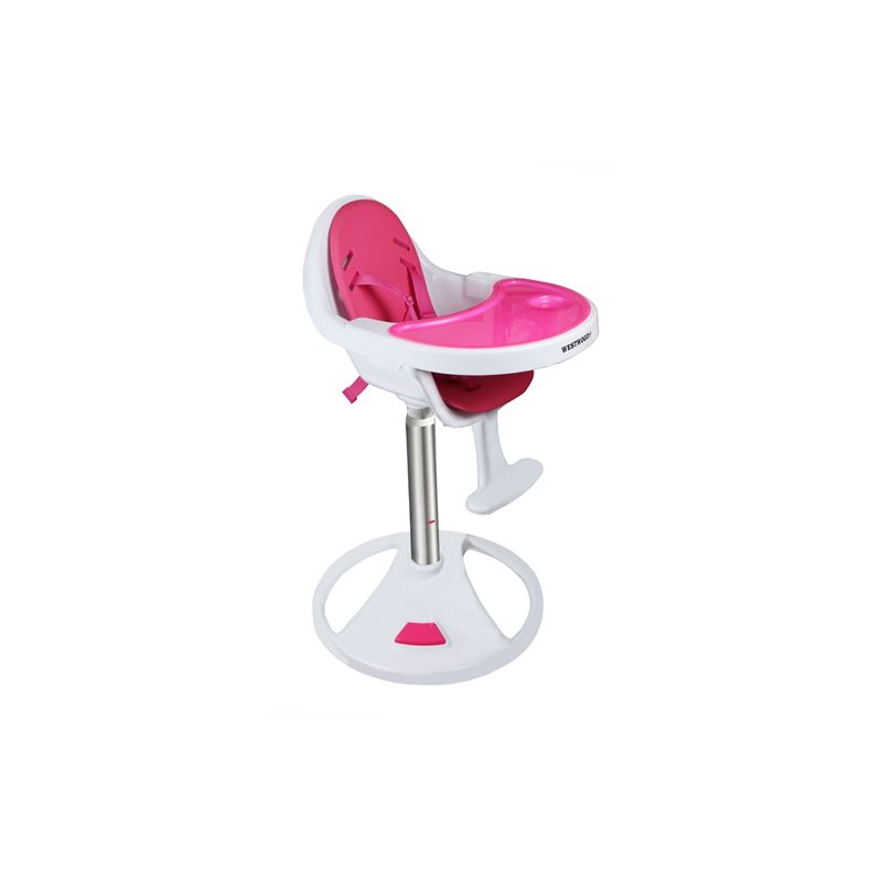 pink baby high chair