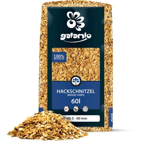 Galamio Holzhackschnitzel Gelb 60l