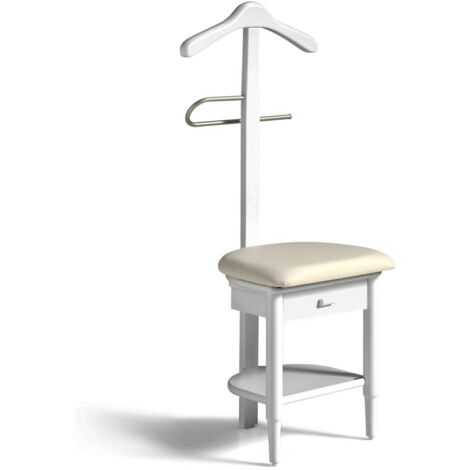 Galán 362 herraje cromo lacado en color blanco, 115cm(alto) 45cm(ancho) 41cm(largo)