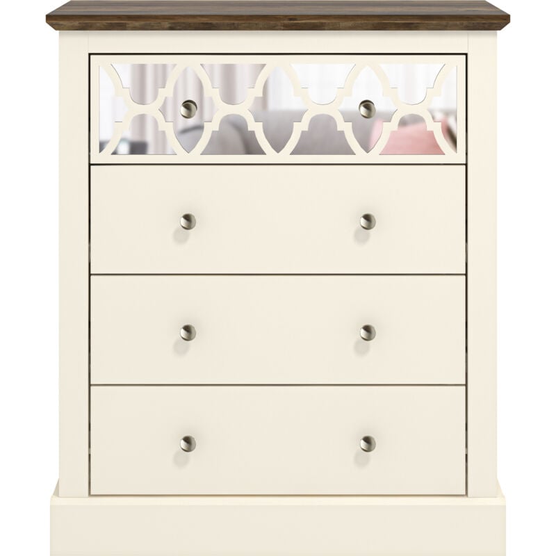 Commode à 4 tiroirs Galano Sufly – Commode avec rangement comme meuble de chambre – Organisateurs de placard et armoire de rangement pour couloir,