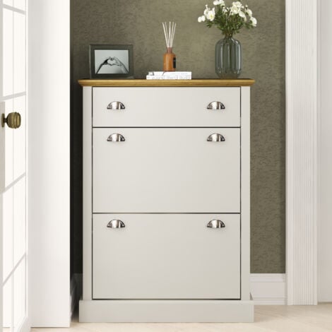 Cream Lancaster Drawer Shoe Cabinet GFW Lancaster Drawer Drawer