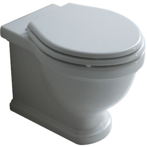 GALASSIA - ETHOS VASO WC A TERRA 38X55 CM. IN CERAMICA BIANCO CON SCARICO UNIVERSALE S/P 8437
