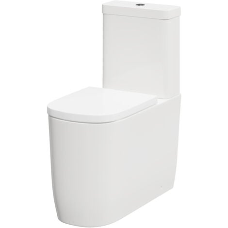 Galata Fully Back To Wall Close Couple Toilet with Soft Close Seat