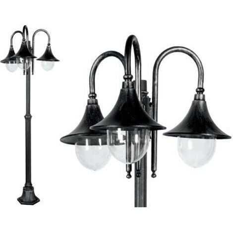 GDLC GALATEA LAMPIONE CON PALO IN ACCAIO A 3 LUCI 75 X 56 X H 186 CM