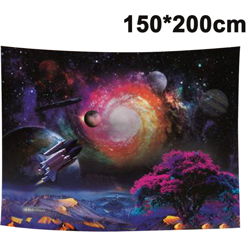 

Galaxy Starry Sky Tapestry Universe Space Tapestry Colgante de pared Colgante de pared Psychedelic Mysterious Nebula Star Tapiz de pared para sala de