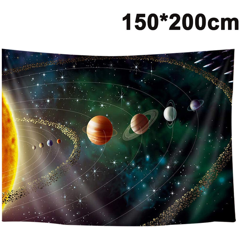 

Abcrital - Galaxy Tapestry Starry Sky Tapestry Universe Space Tapestry Colgante de pared Tapiz psicodélico Mysterious Nebula Stars Tapiz de pared