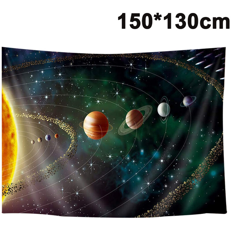 

Abcrital - Galaxy Tapestry Starry Sky Tapestry Universe Space Tapestry Colgante de pared Tapiz psicodélico Nebulosa misteriosa Estrellas Tapiz de