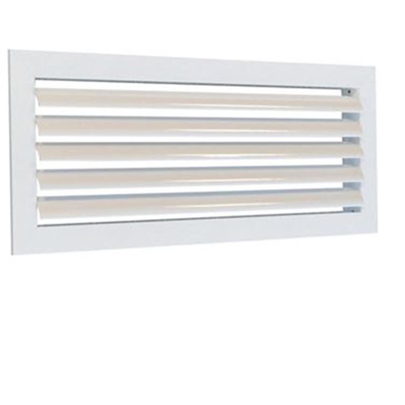 Atlantic - Grille simple déflexion à ailettes mobiles - 300x100mm (dimensions totales : 340 x 135 mm)