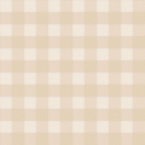 Galerie Global Fusion Tartan Check Wallpaper Beige Cream Stylish Paste The Wall