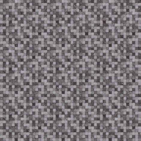 Galerie Natural FX Small Grey Tiles Wallpaper Modern Contemporary Versatile